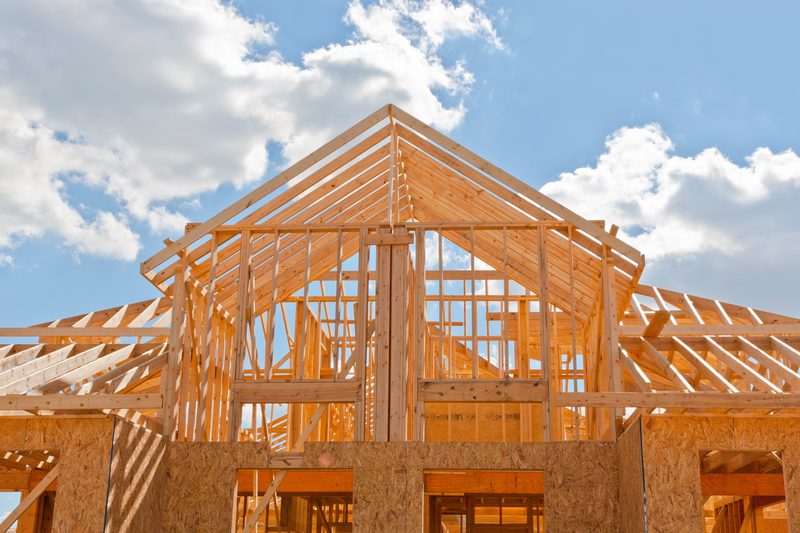 Cost to build a custom home in Michigan - construction site