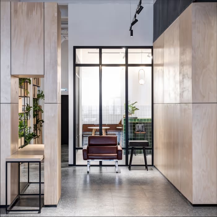 Commercial tenant improvement feature project in Oakland County Michigan by Reschka Design Build