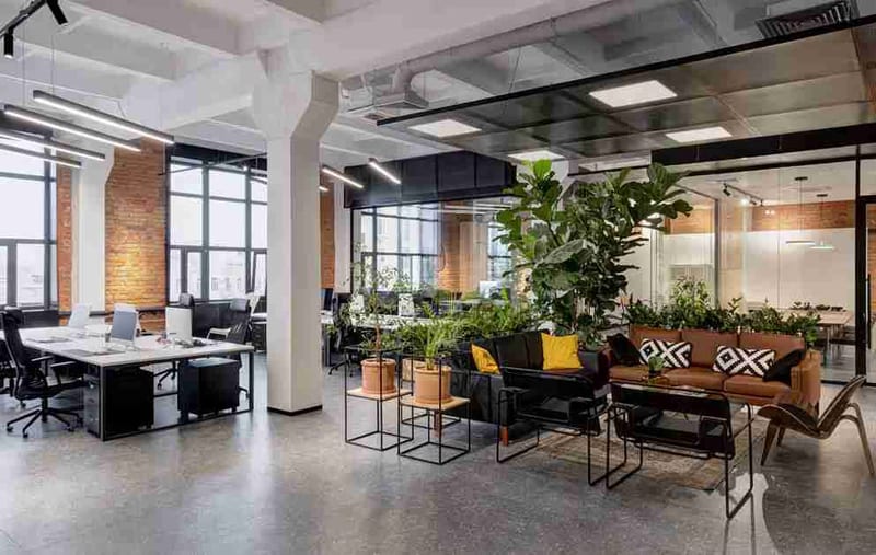 Commercial tenant improvement space by Reschka Design Build in Michigan