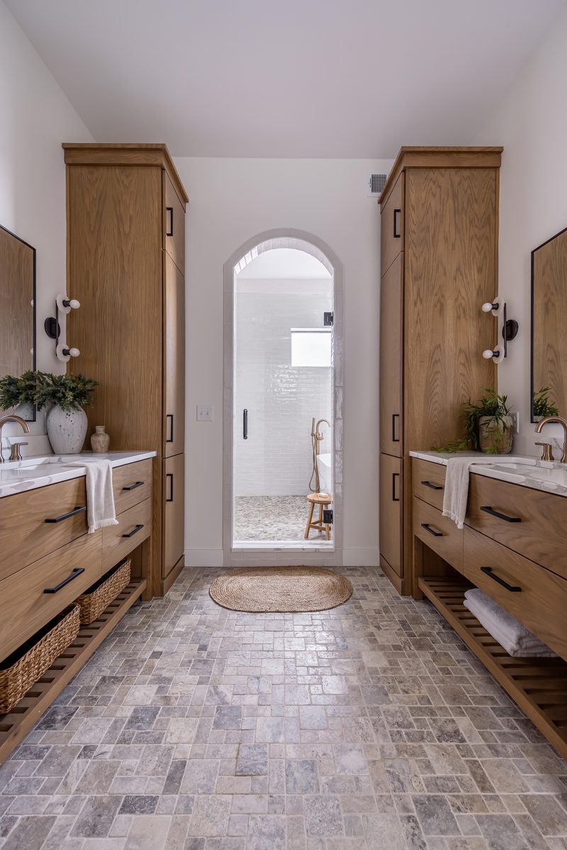 Hawthorn + Remodel master bathroom tub by Reschka Design Build