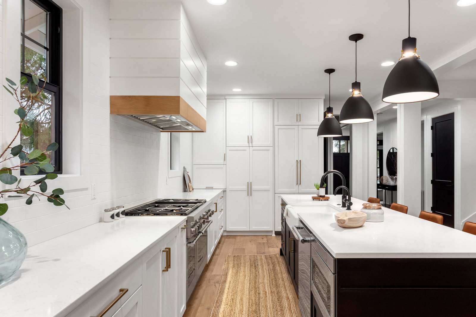 Lakeside + Addition custom kitchen island by Reschka Design Build