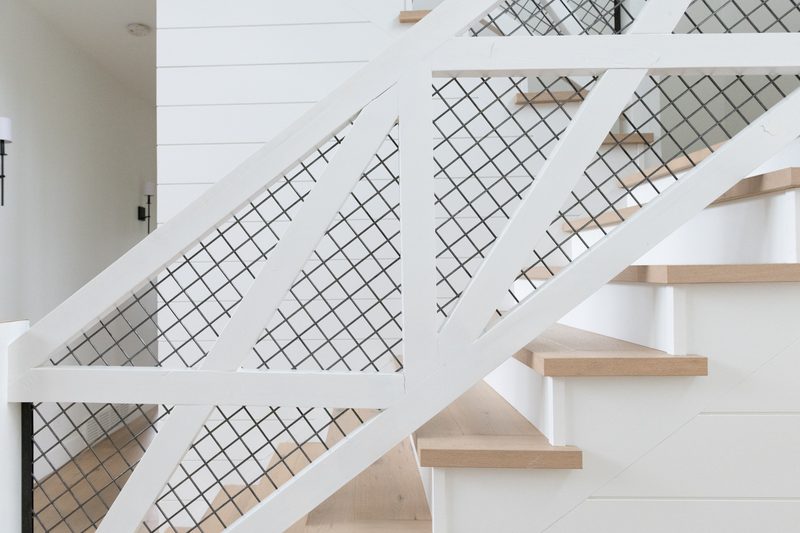 Willow Ridge + Estate modern staircase detail by Reschka Design Build