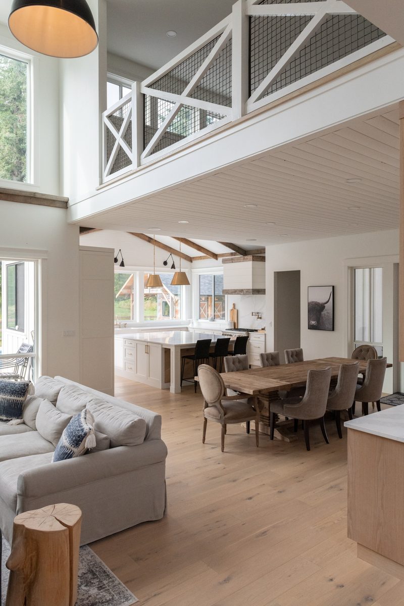 Willow Ridge + Estate vaulted ceiling kitchen lights by Reschka Design Build