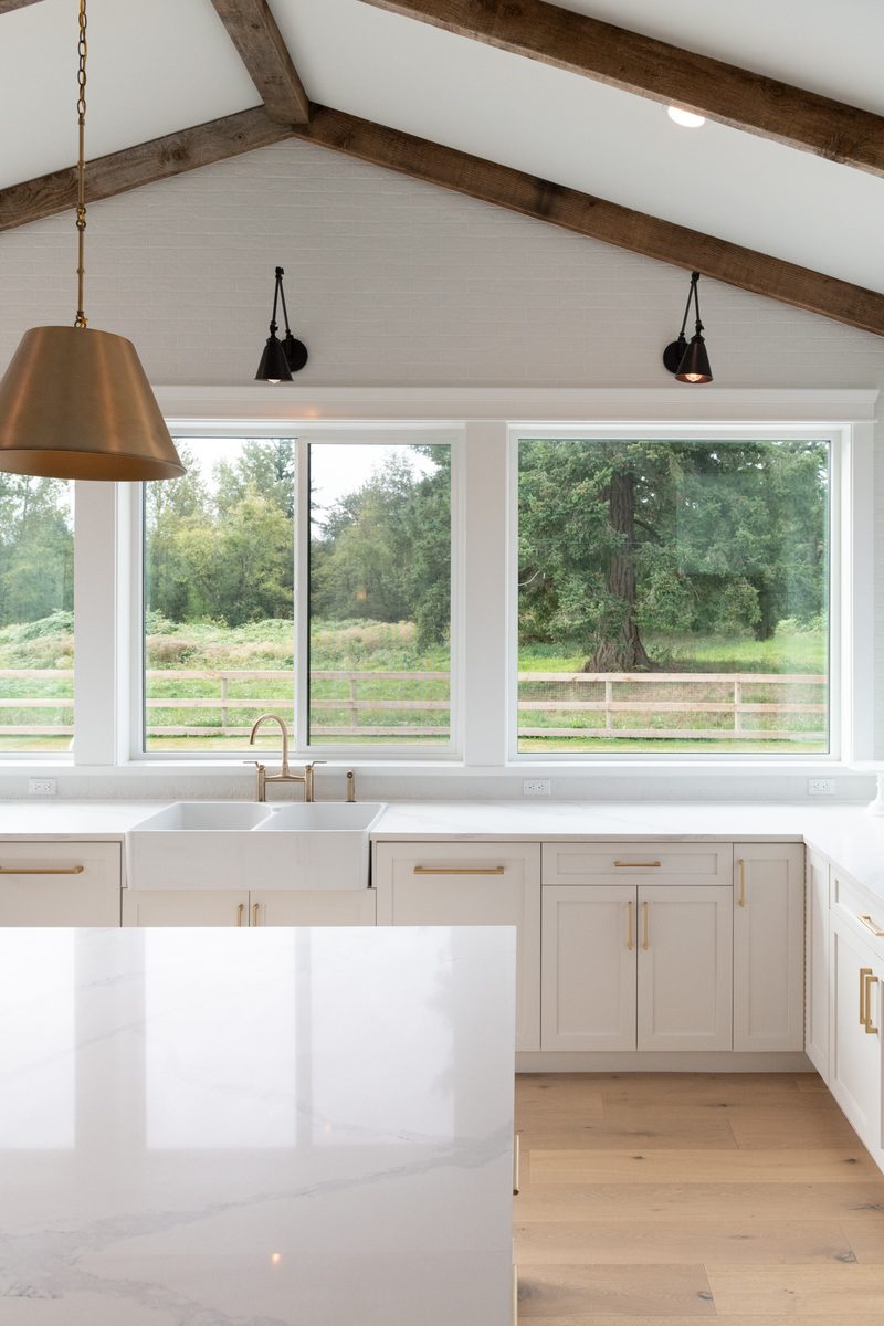 Willow Ridge + Estate wooden front entry door by Reschka Design Build