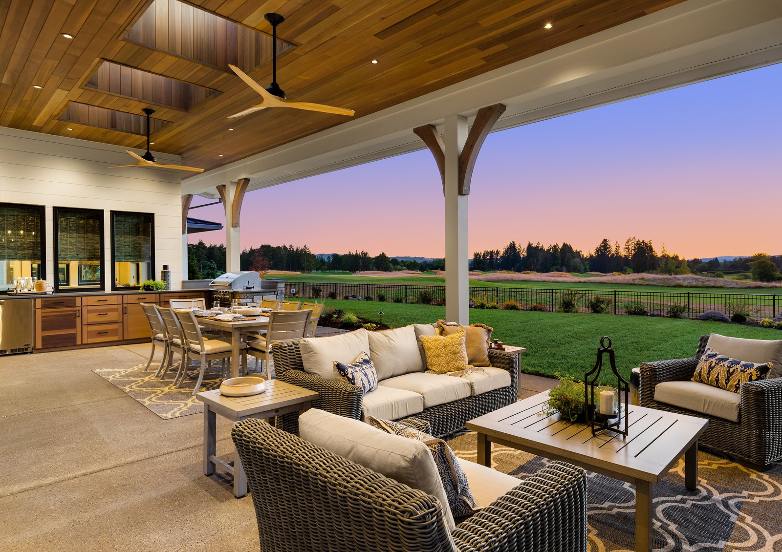 Woodland + Estate backyard patio by Reschka Design Build